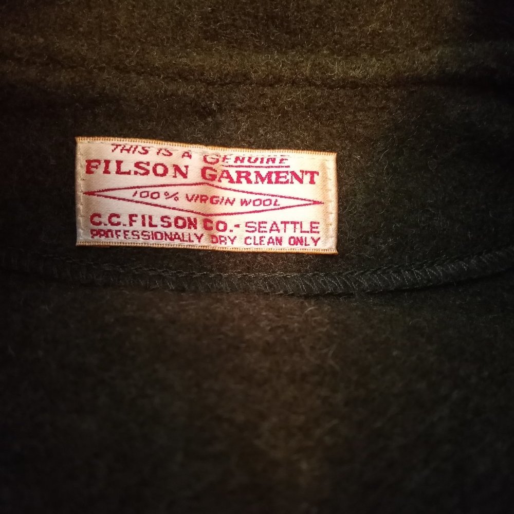 C.C. FILSON VINTAGE 100% VIRGIN WOOL MACKINAW VEST